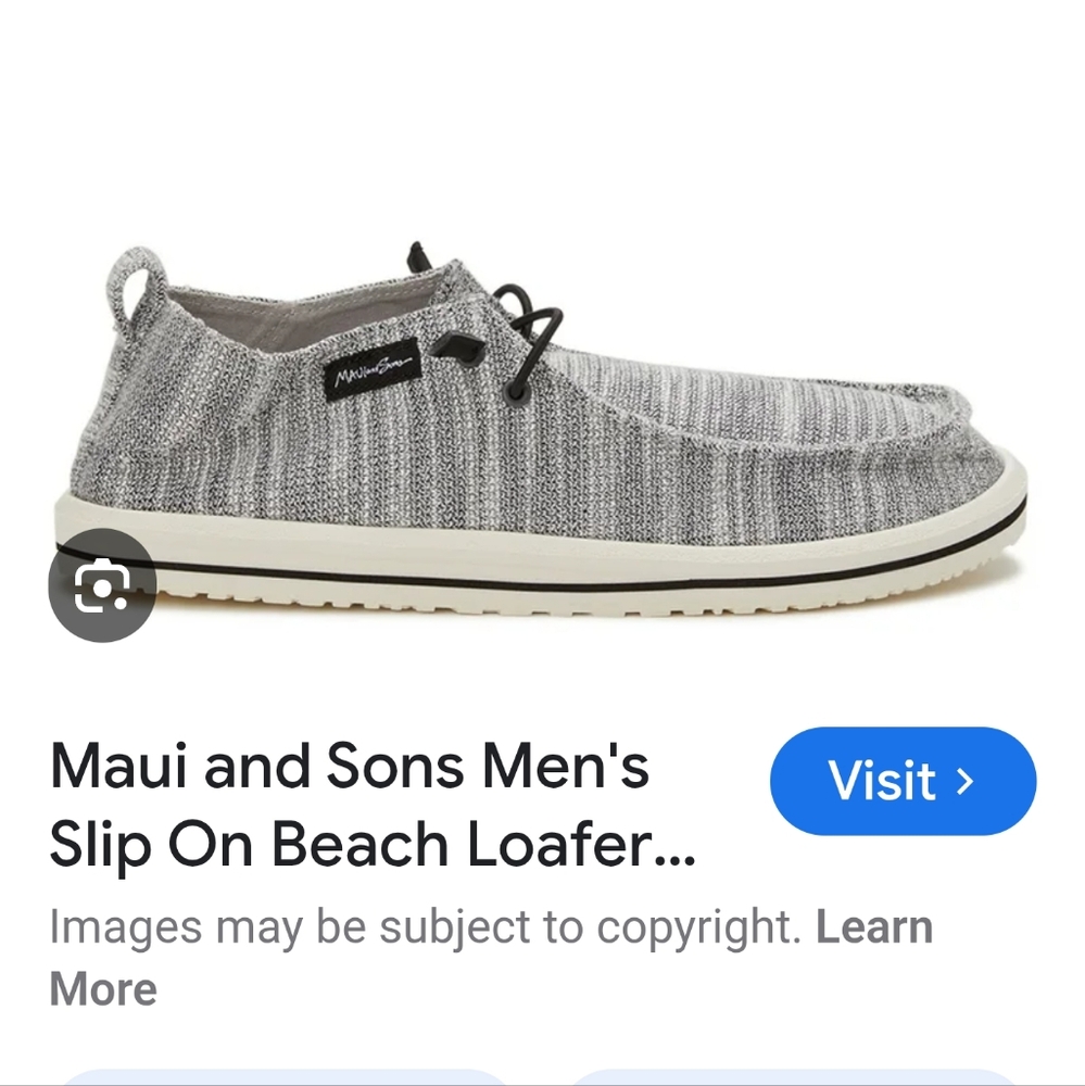 💖🔴Maui & Sons Gray Casual Slip-On Shoes